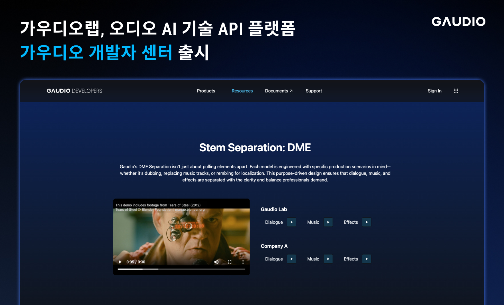 가우디오랩, AI 오디오 기술 API 플랫폼 론칭 - 뉴스 썸네일 이미지