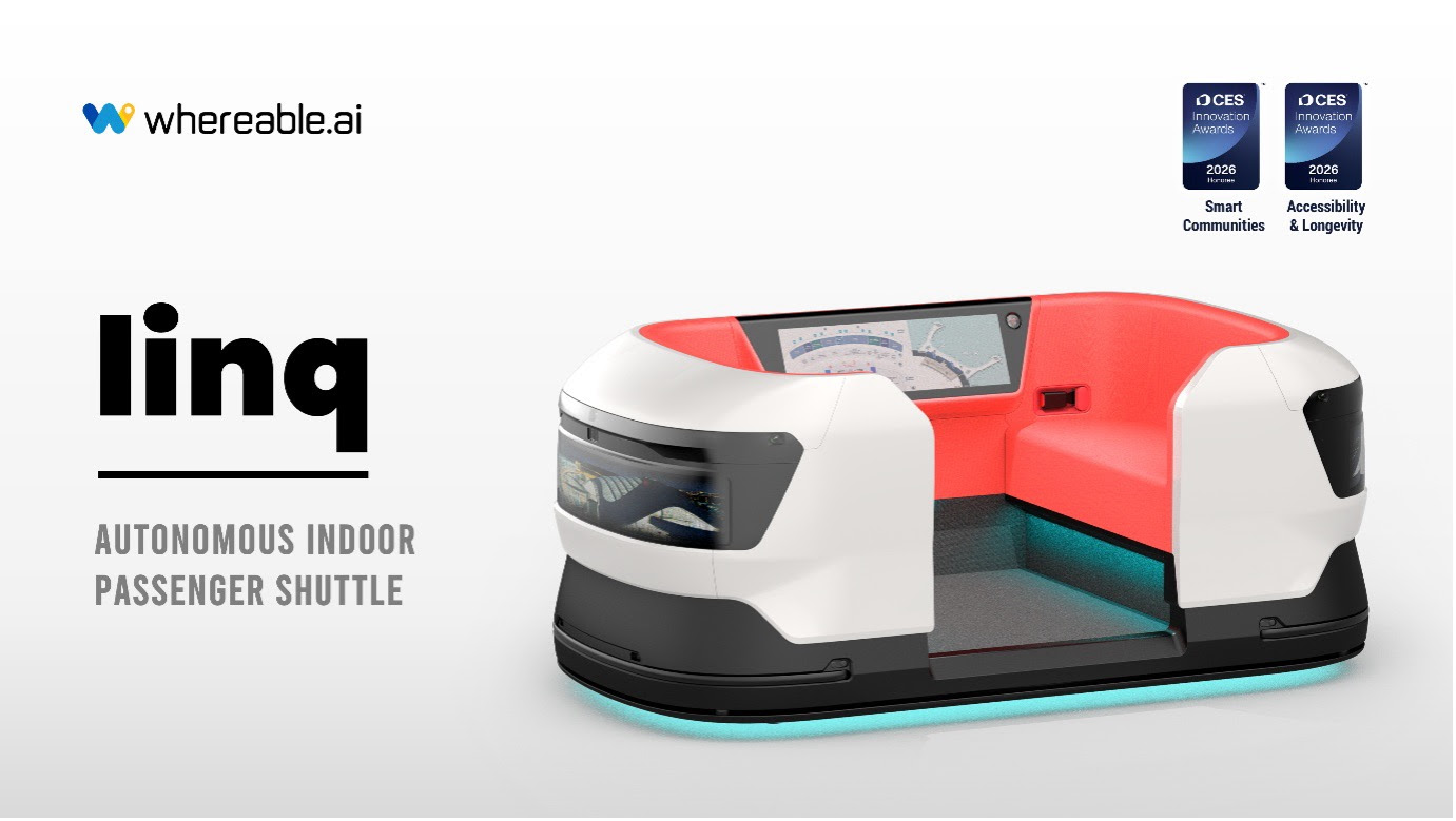 웨어러블에이아이, 자율주행 셔틀 'linq'로 CES 2026 혁신상 2개 부문... - 뉴스 썸네일 이미지